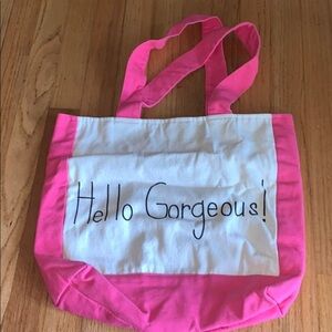 Hello Gorgeous Tote/ canvas tote bag